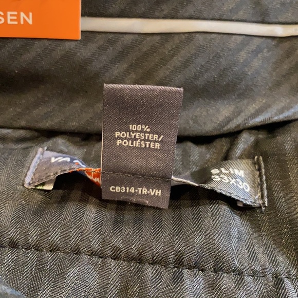 Van Heusen SZ 33 x 30 Traveler Slim Fit Flat Front Dress Pants New Charcoal D34 - Picture 12 of 15